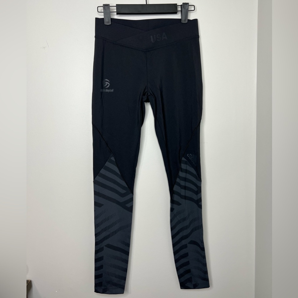 NWOT - Adidas climachill alphaskin USA volleyball tights/leggings. Size small.